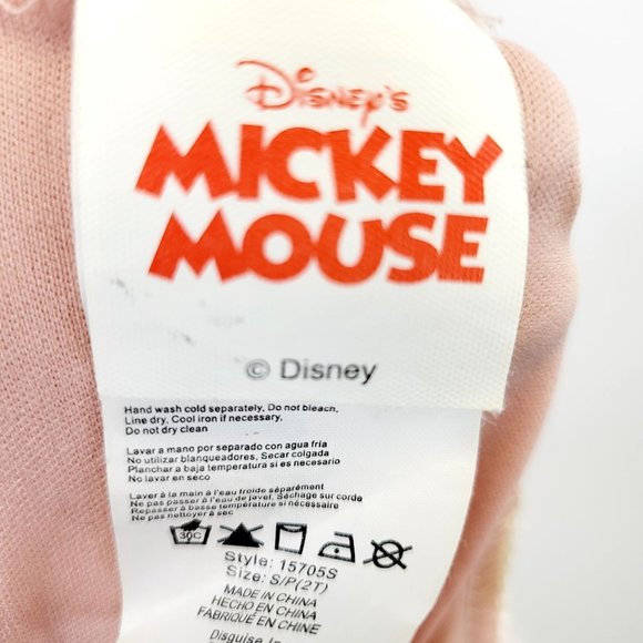 DISNEY Minnie Mickey Mouse Little Girl Pink Dress 2T Toddler SMALL Costume - Picture 4 of 14